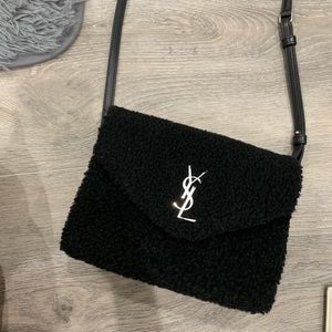 RARE YSL SHERPA SHEARLING CROSSBODY TOY LOU